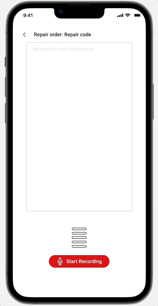 Daimler Truck North America / TechAssist  ·  Hands-free note taking.